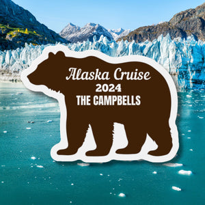 Personalized Alaska Bear Cruise Door Magnet Cruise Door Magnets   