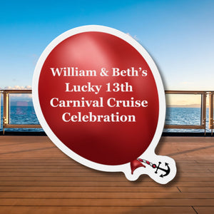 Personalized Balloon Cruise Door Magnet Cruise Door Magnets Cruise Into