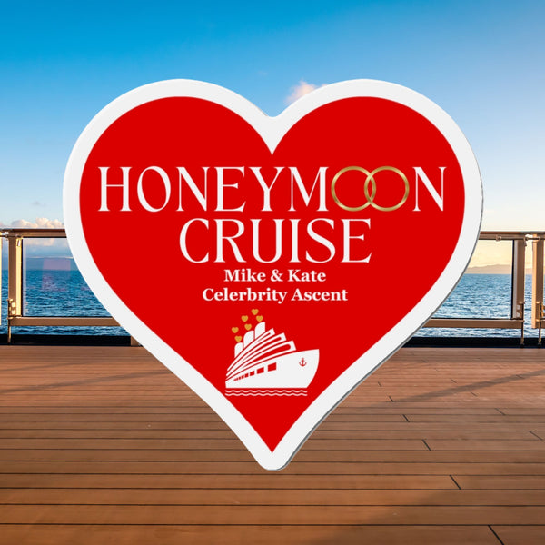 Personalized Honeymoon Cruise Door Magnet Cruise Door Magnets