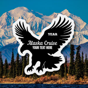 Personalized Eagle Alaska Cruise Door Magnet Cruise Door Magnets Cruise Into