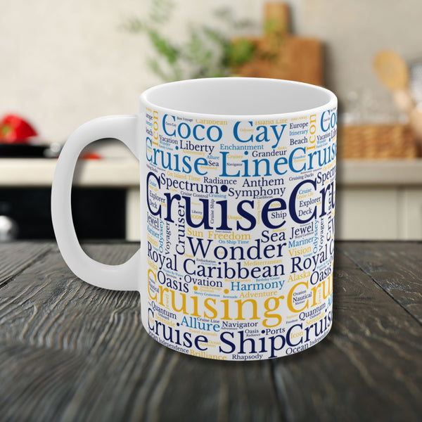 Royal Caribbean Cruise Words Mug Mug   