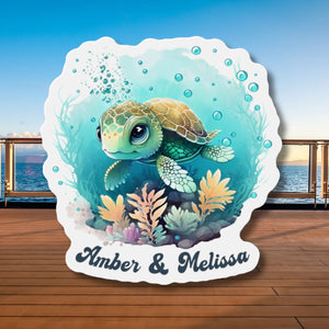 Personalized Sea Turtle Cruise Door Magnet Cruise Door Magnets   