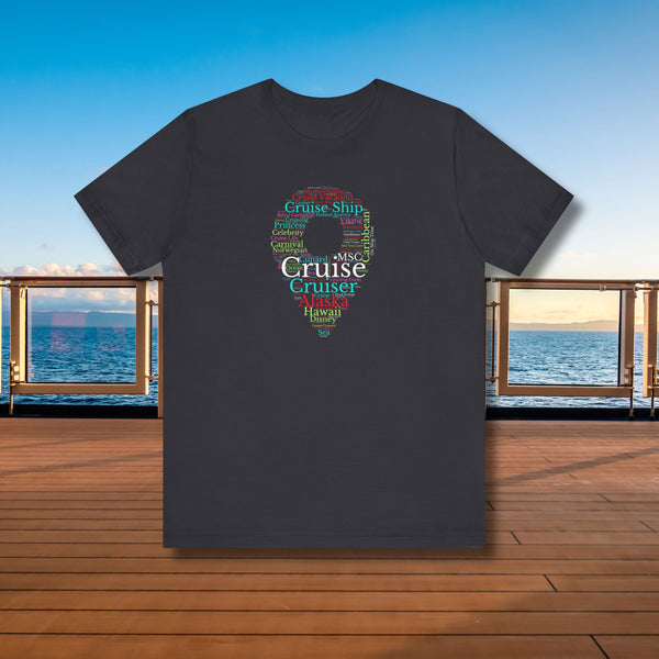 Cruise Destinations T-Shirt SHIRT Dark Grey XS 