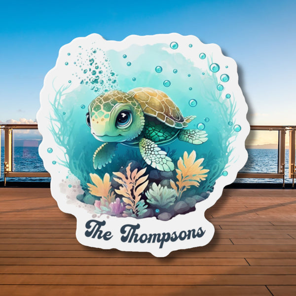 Personalized Sea Turtle Cruise Door Magnet Cruise Door Magnets   