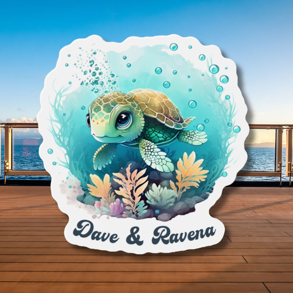 Personalized Sea Turtle Cruise Door Magnet Cruise Door Magnets   