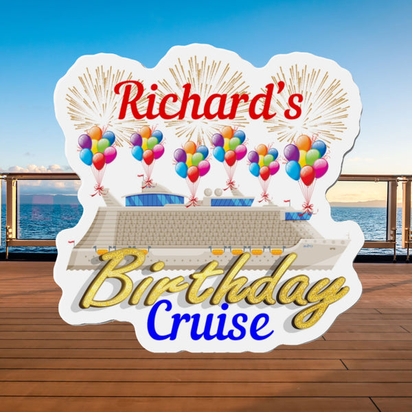 Personalized Birthday Cruise Magnet Cruise Door Magnets Cruise Into