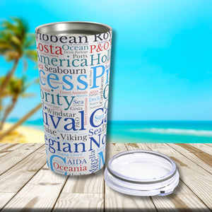 Cruise Words Tumbler 20 oz Tumbler Cruise Into