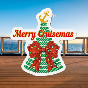 Personalized Anchor Christmas Tree Cruise Door Magnet Cruise Door Magnets   