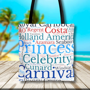 Cruise Words Tote Bag Bags   