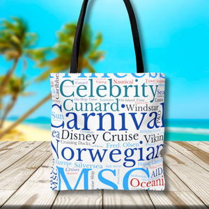 Cruise Words Tote Bag Bags Cruise Into