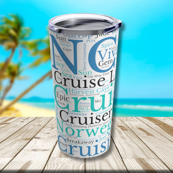 Norwegian Cruise Words Tumbler 20oz Tumbler   