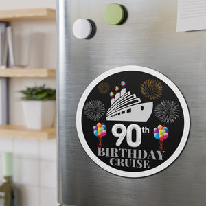 90th Birthday Cruise Door Magnet Cruise Door Magnets   