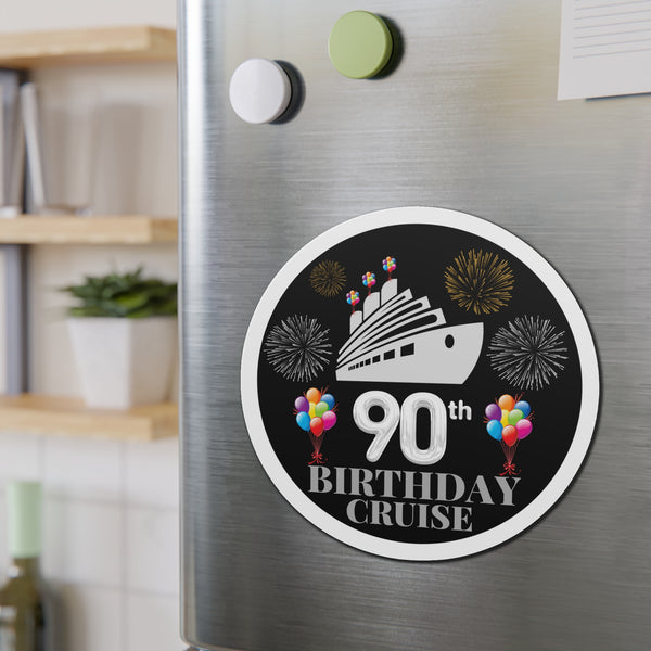 90th Birthday Cruise Door Magnet Cruise Door Magnets Cruise Into