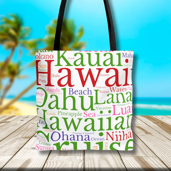 Hawaii Cruise Tote Bag Bags 16" × 16''  