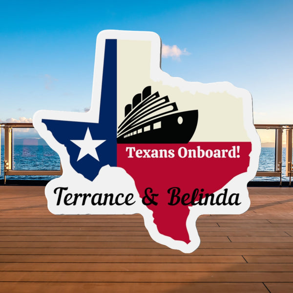 Personalized Texas Cruise Door Magnet Cruise Door Magnets Cruise Into