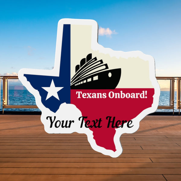 Personalized Texas Cruise Door Magnet Cruise Door Magnets Cruise Into