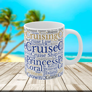 Princess Cruise Words Coffee Mug Mug Cruise Into