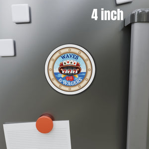 Waves & Wagers Casino Cruise Door Magnet Cruise Door Magnets Cruise Into