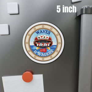 Waves & Wagers Casino Cruise Door Magnet Cruise Door Magnets Cruise Into