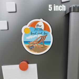 Here For The Sand and Sea Cruise Door Magnet Cruise Door Magnets Cruise Into