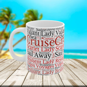 Virgin Voyages Cruise Words Coffee Mug Mug Cruise Into