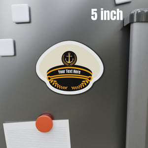 Personalized Captain Hat Cruise Door Magnet Cruise Door Magnets Cruise Into