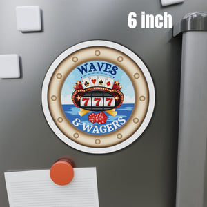 Waves & Wagers Casino Cruise Door Magnet Cruise Door Magnets Cruise Into