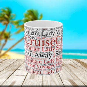 Virgin Voyages Cruise Words Coffee Mug Mug Cruise Into