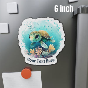Personalized Sea Turtle Cruise Door Magnet