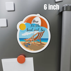 Here For The Sand and Sea Cruise Door Magnet Cruise Door Magnets Cruise Into