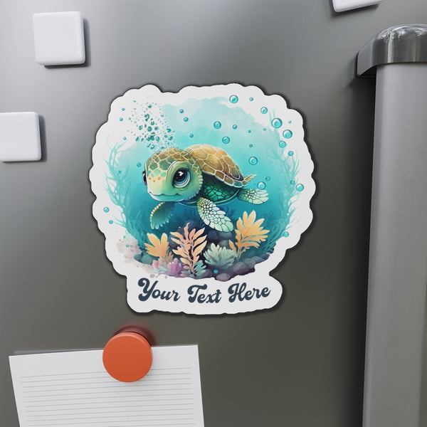 Personalized Sea Turtle Cruise Door Magnet Cruise Door Magnets 6 × 6"  