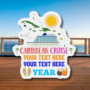 Custom Caribbean Cruise Door Magnet Cruise Door Magnets   