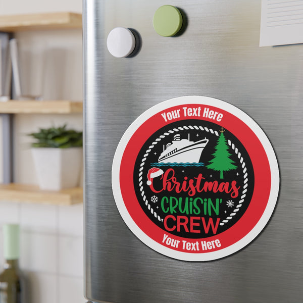 Personalized Christmas Cruisin' Crew Cruise Door Magnet Cruise Door Magnets Cruise Into