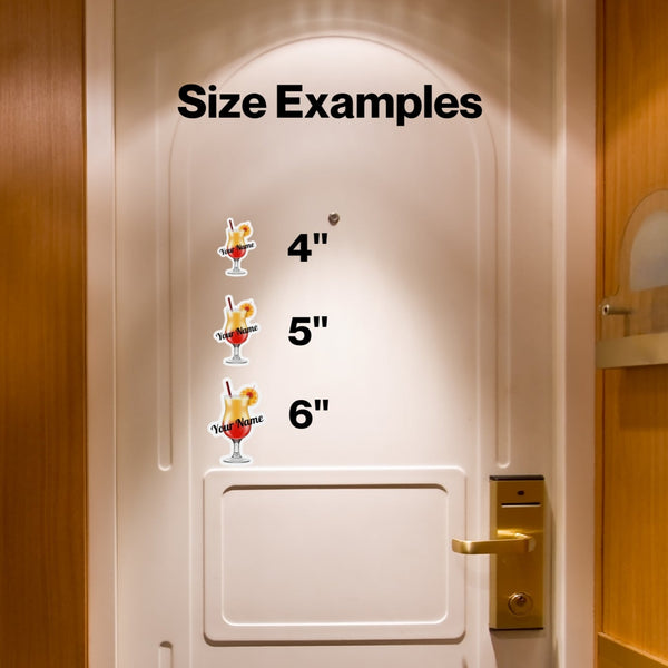 Personalized Cocktail Drink Cruise Door Magnets Cruise Door Magnets Cruise Into