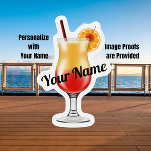 Personalized Cocktail Drink Cruise Door Magnets Cruise Door Magnets Cruise Into