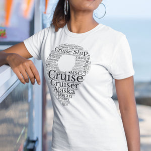 Cruise Words Destination Pin T-Shirt SHIRT   