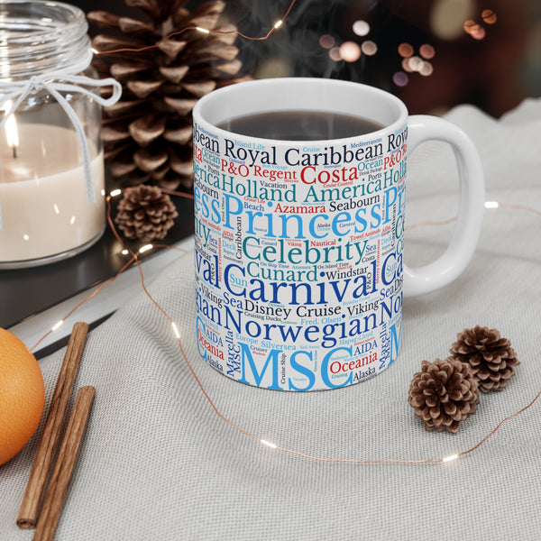 Cruise Ship Words Mug Mug   