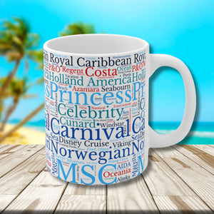 Cruise Ship Words Mug Mug Cruise Into