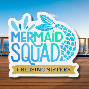 Personalized Mermaid Squad Cruise Door Magnet Cruise Door Magnets   