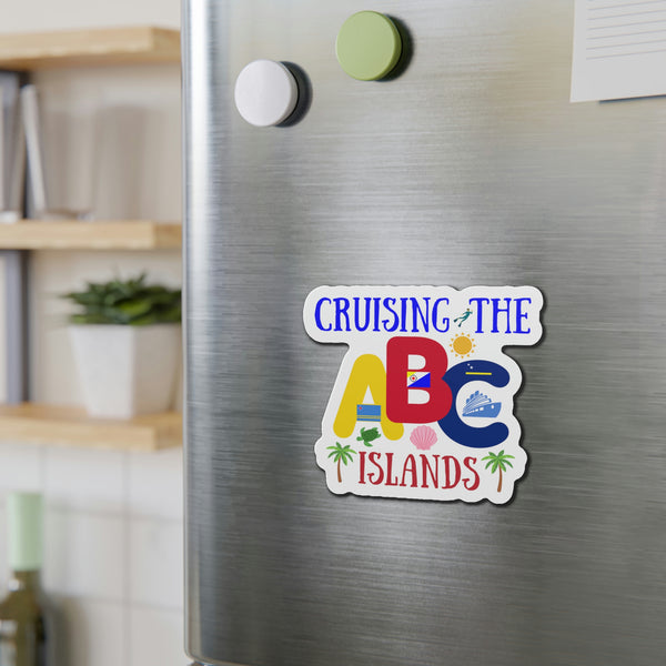 Cruising The ABC Islands Cruise Door Magnet Cruise Door Magnets Cruise Into