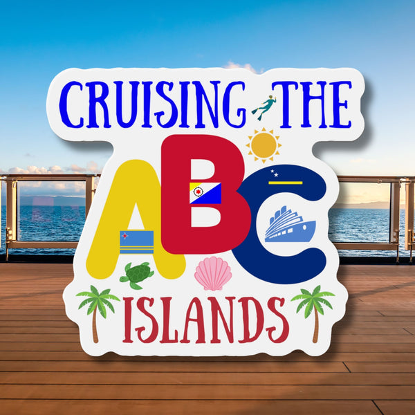 Cruising The ABC Islands Cruise Door Magnet Cruise Door Magnets Cruise Into