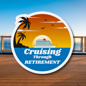Cruising Through Retirement Cruise Door Magnet Cruise Door Magnets   