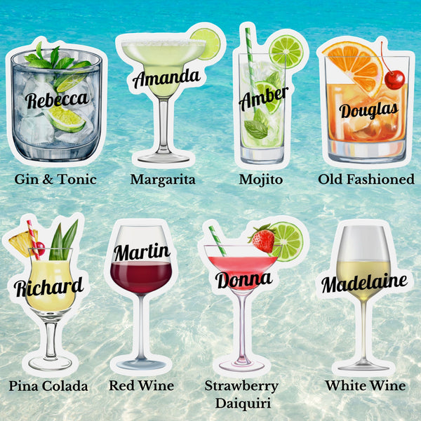 Personalized Cocktail Drink Cruise Door Magnets Cruise Door Magnets Cruise Into