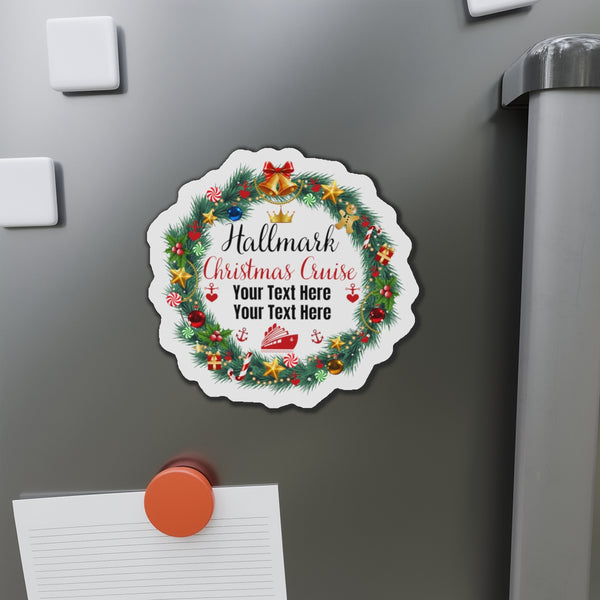 Hallmark Christmas Cruise Door Magnet Cruise Door Magnets 5" x 5"  