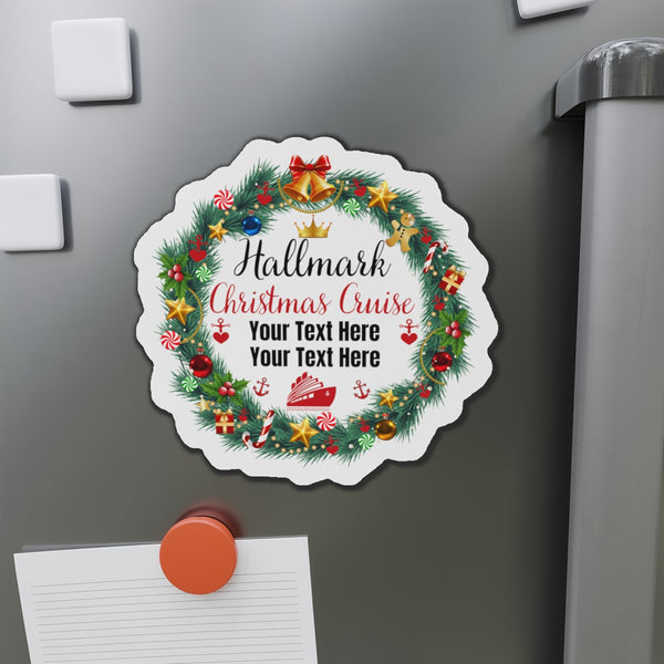 Hallmark Christmas Cruise Door Magnet Cruise Door Magnets 6" × 6"  