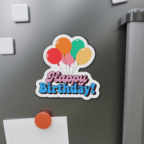 Happy Birthday Balloons Cruise Door Magnet Cruise Door Magnets 5" x 5"  