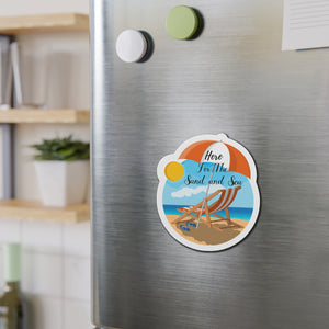 Here For The Sand and Sea Cruise Door Magnet Cruise Door Magnets Cruise Into