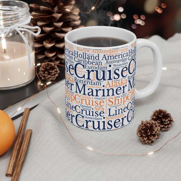 Holland America Cruise Words Mug Mug   