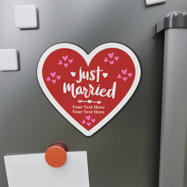 Personalized Just Married Cruise Door Magnet Cruise Door Magnets 6 × 6"  