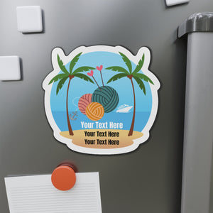 Personalized Knitting Cruise Door Magnet Cruise Door Magnets Printify